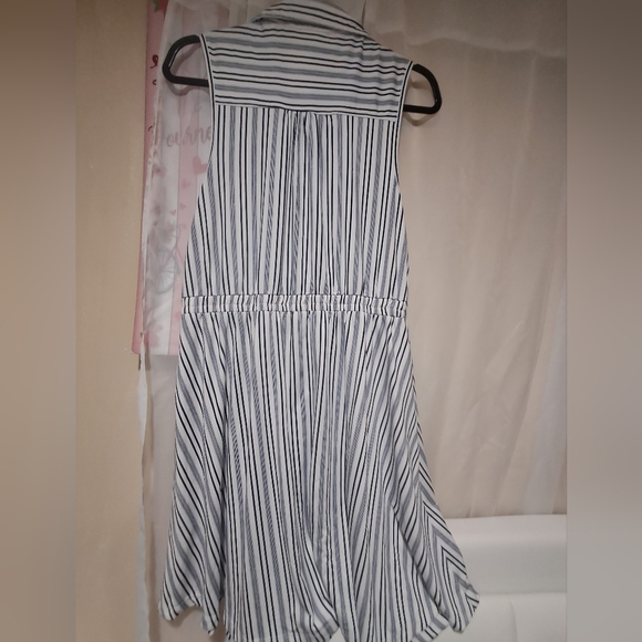 NWT Indigo Rose Striped Sleeveless Shirt Dress with Belt - Size M - Picture 9 of 16